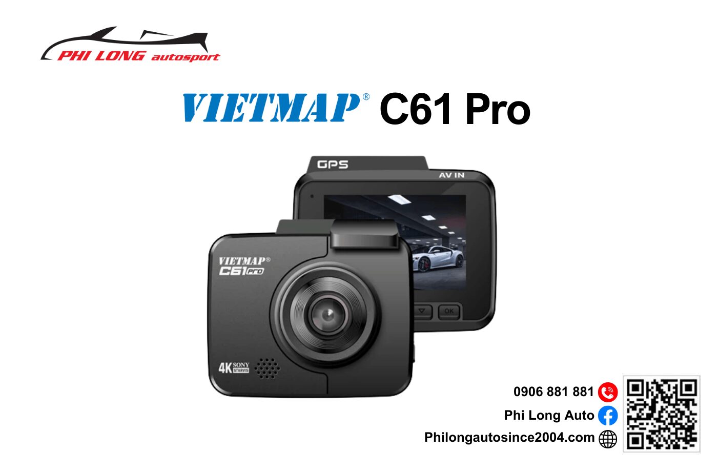 CAMERA HÀNH TRÌNH VIETMAP C61 Pro